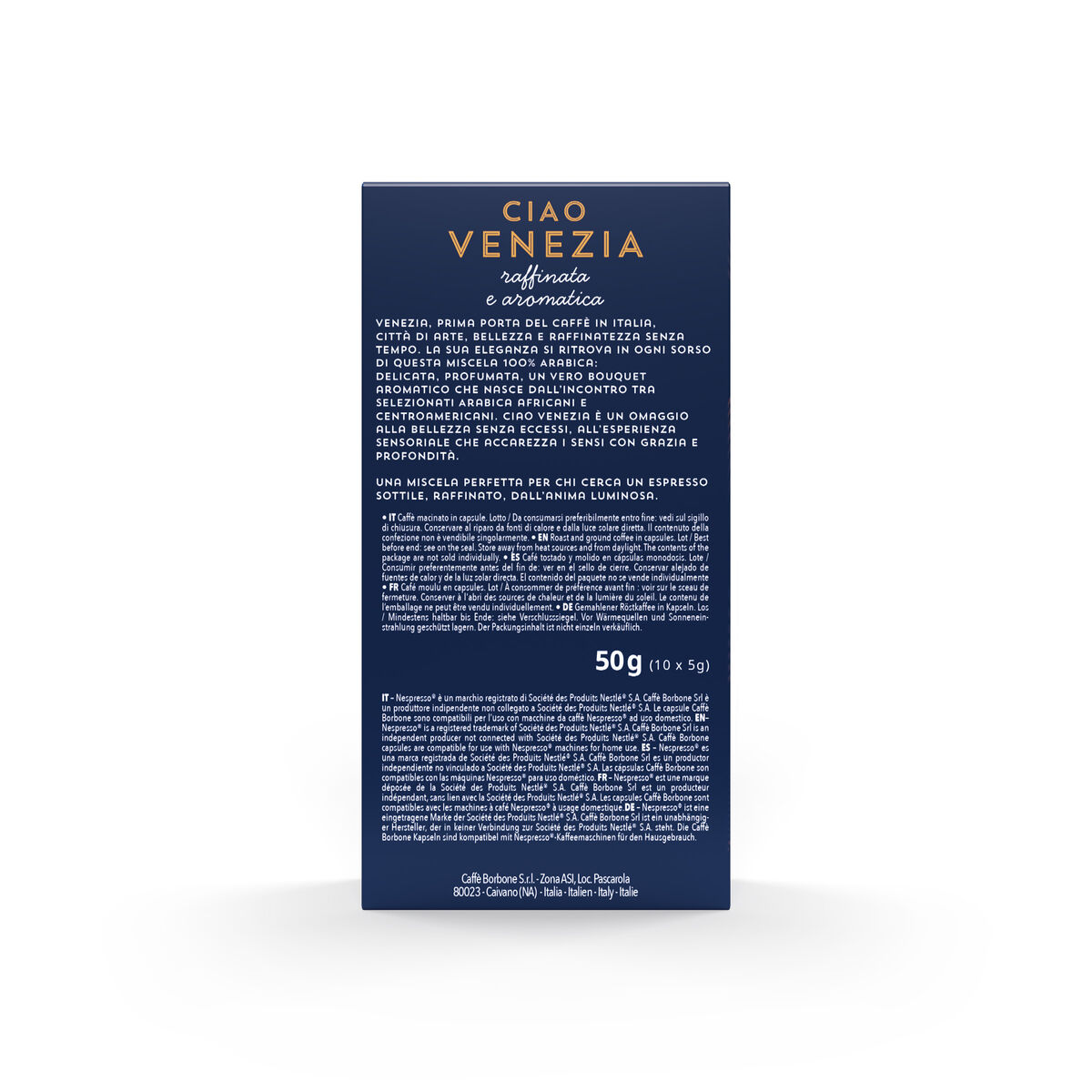 New 100 Aluminum capsules COMPATIBLE with Nespresso®* machines Ciao Venezia blend,
