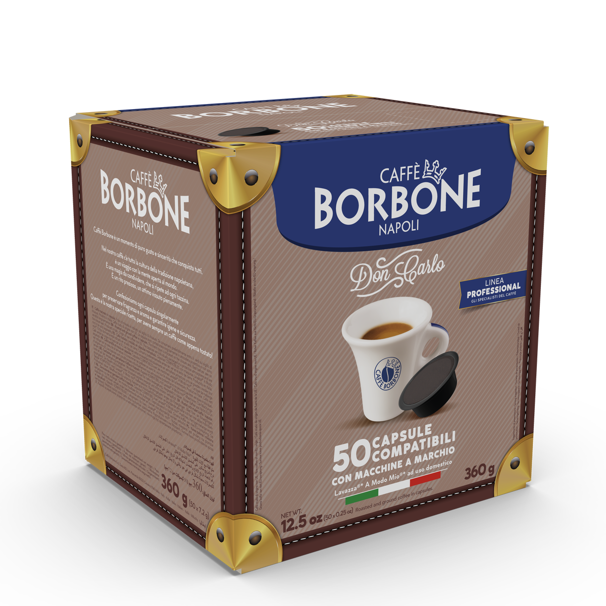 50 BLUE Blend Capsules Compatible Borbone Don Carlo,