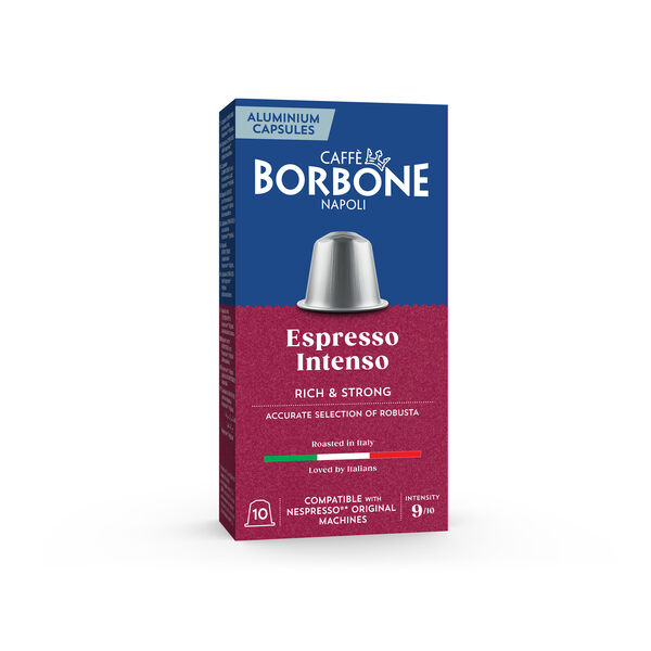 New 100 Aluminum capsules COMPATIBLE with Nespresso®* machines Espresso Intenso blend,  null