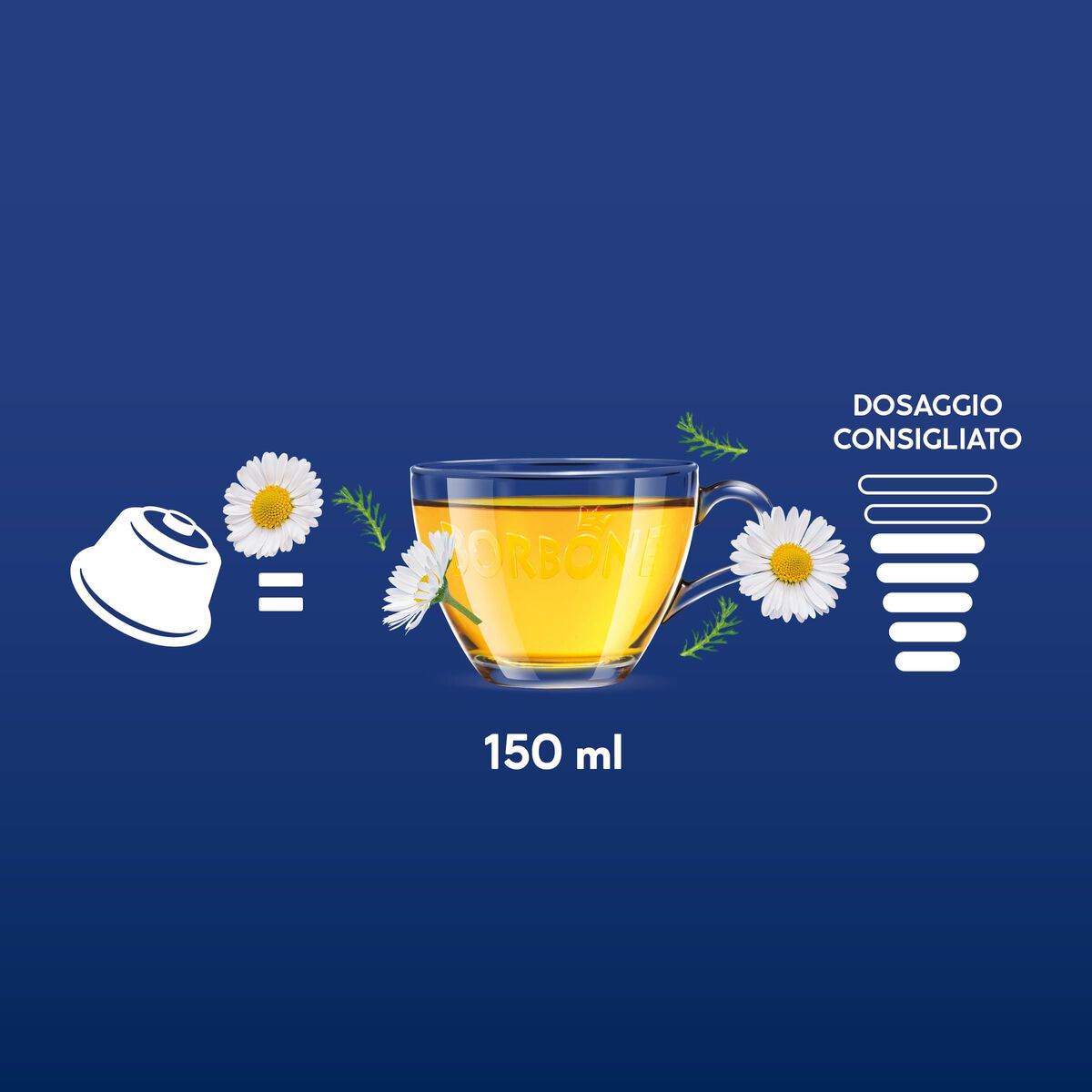 16 Capsules Borbone For Soluble Beverage CHAMOMILE AND MELATONIN,