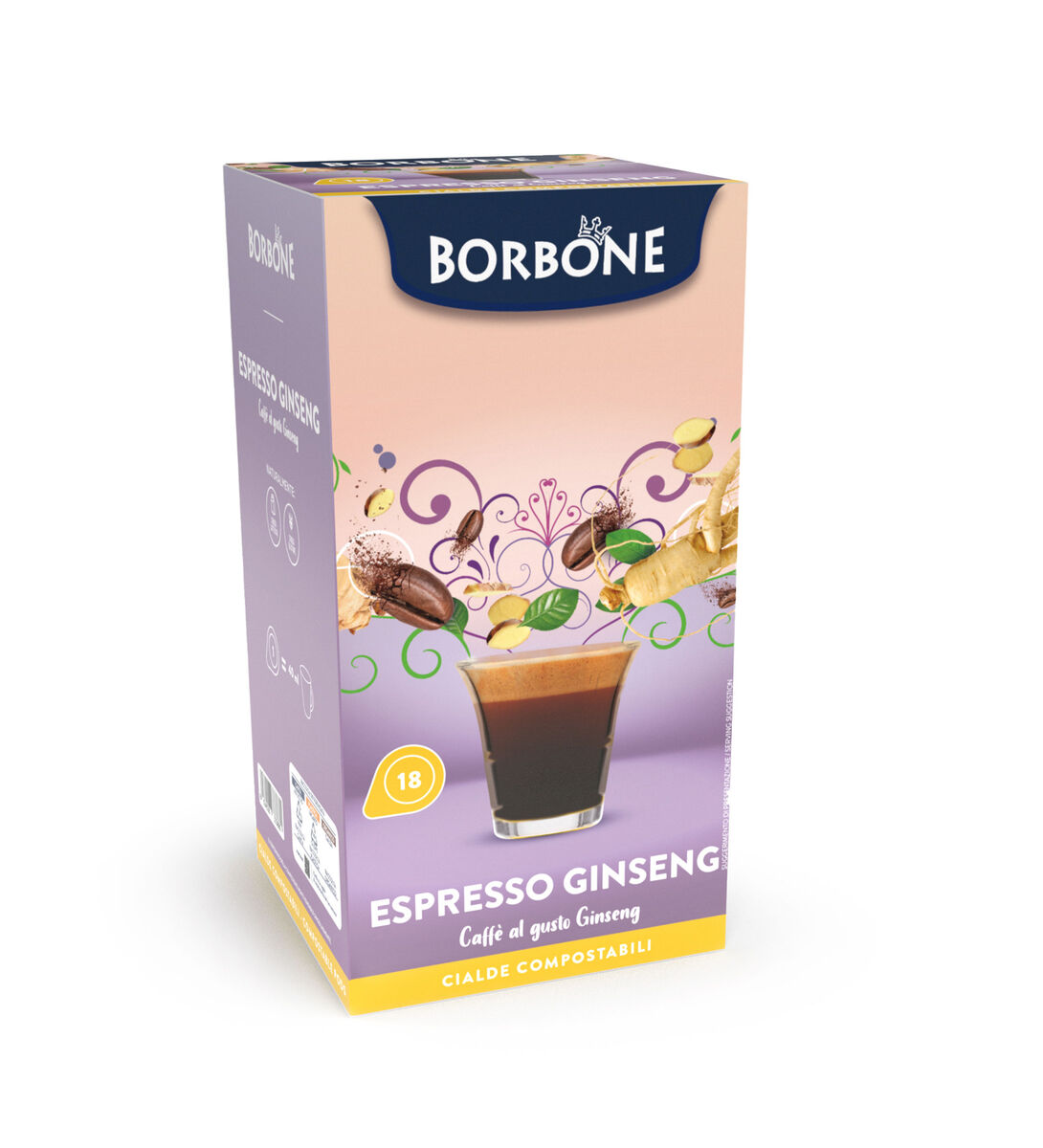Dosettes ESE 44 mm Caffé Borbone au ginseng