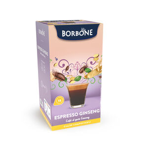 18 BORBONE COFFEE PODS WITH GINSENG,