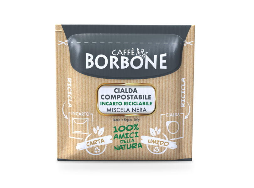 600 CIALDE Filtro Carta Ese 44 Mm Caffè Borbone MISCELA NERA - Foto 6