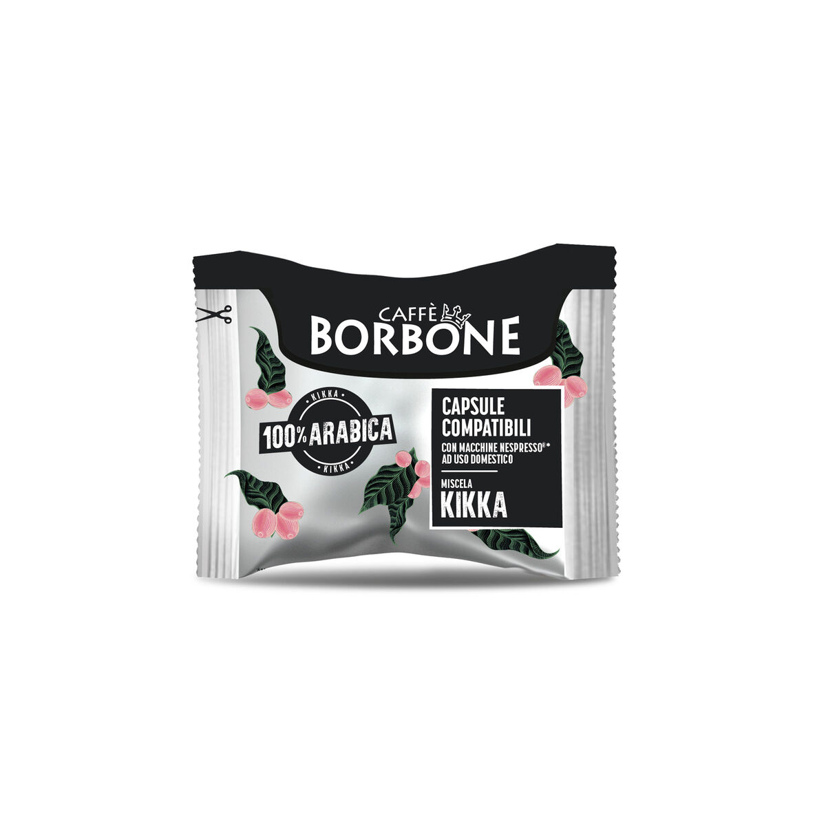 Kikka 100% Arabica - 50 Capsules Compatible with Nespresso®* domestic machines,