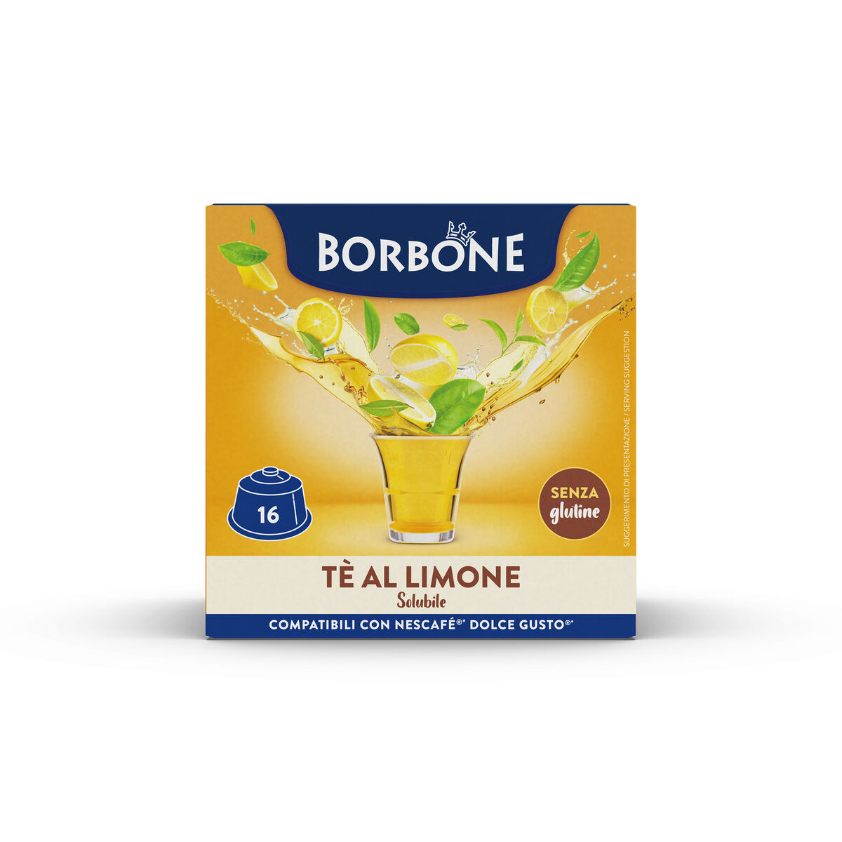64 Capsules Lemon Tea Flavor Caffè Borbone For Instant Drink,