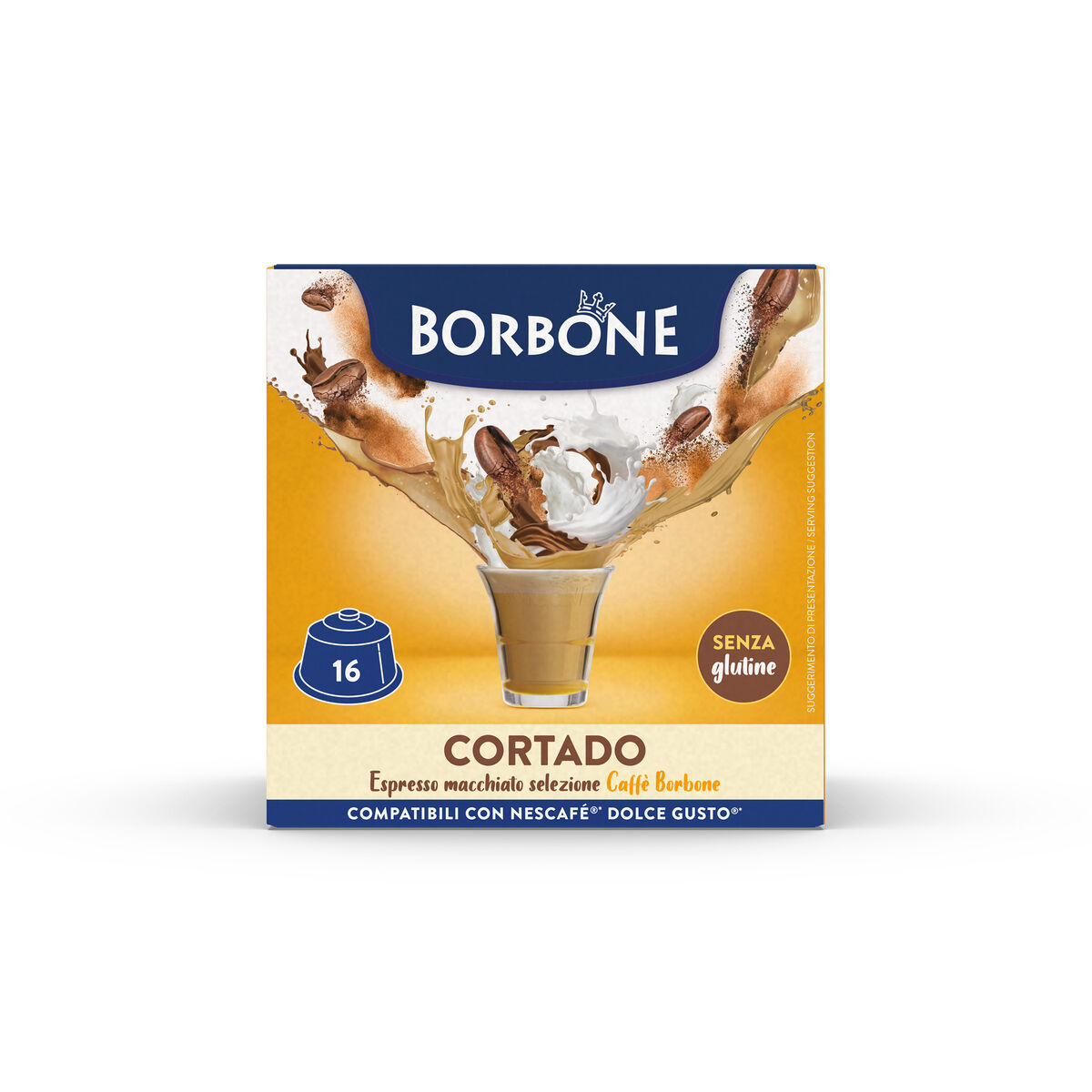 64 Capsules Cortado Caffè Borbone For Coffee Taste Instant Drink,