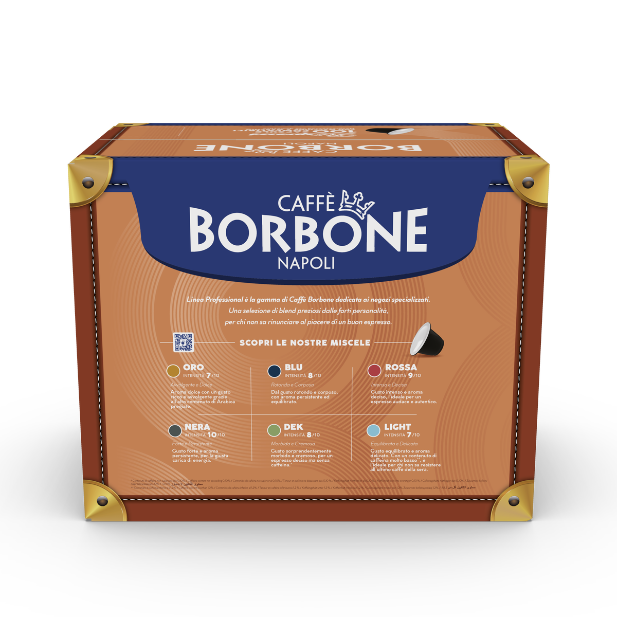 100 Capsules Borbone Compatible with home coffee machines Nespresso®* DEK GREEN Blend,