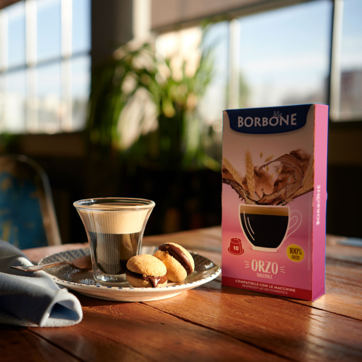 10 Capsules Borbone For INSTANT BARLEY,