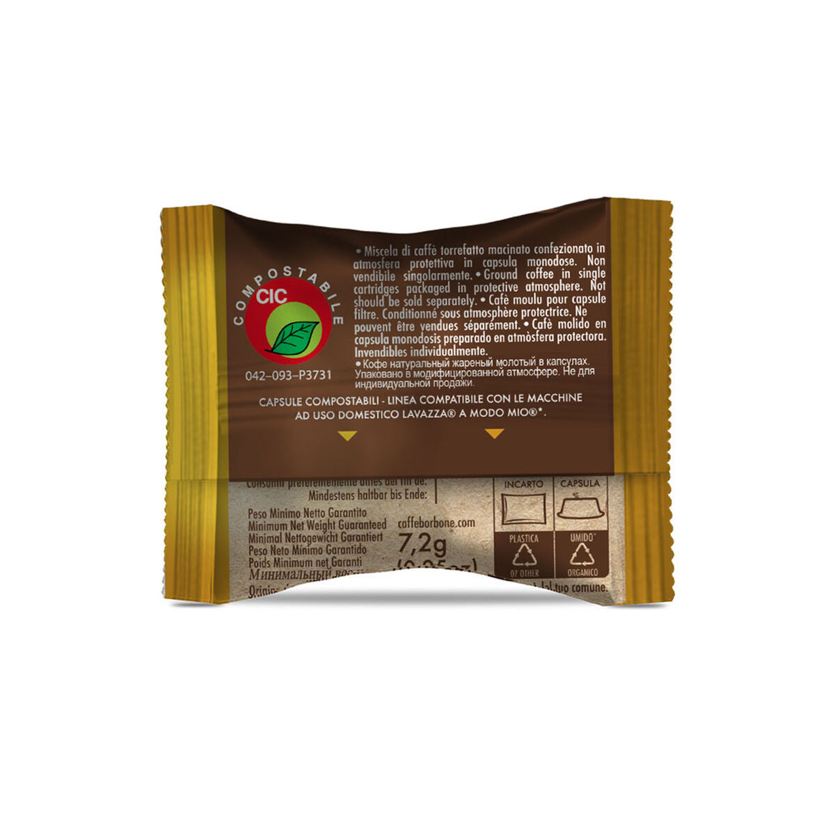 100 GOLD Blend Capsules COMPOSTABLE and COMPATIBLE Borbone Don Carlo,