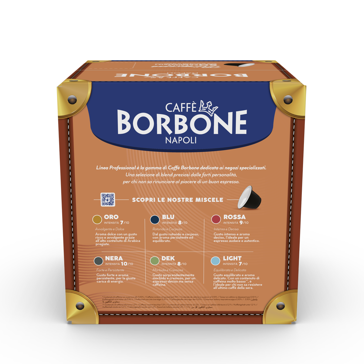 50 Capsules Borbone Compatible with home coffee machines Nespresso®* RED Blend,