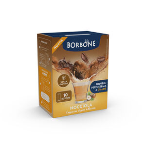 10 STICK INSTANT PREPARATION FOR CAPPUCCINO AND HAZELNUT FLAVORED DRINK,
