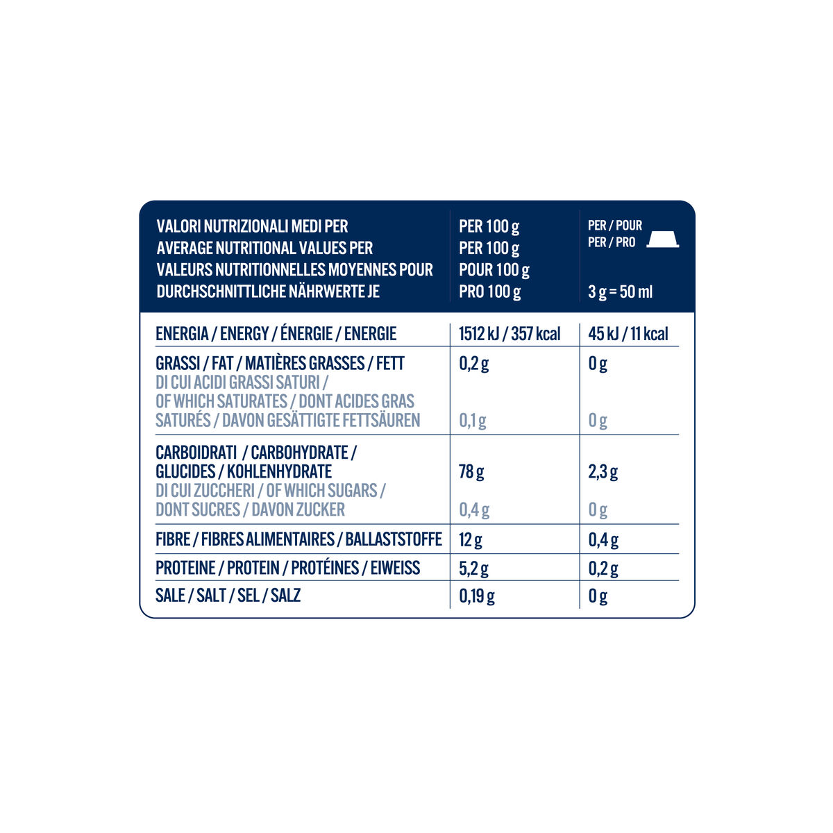 16 capsules Borbone for instant BARLEY,