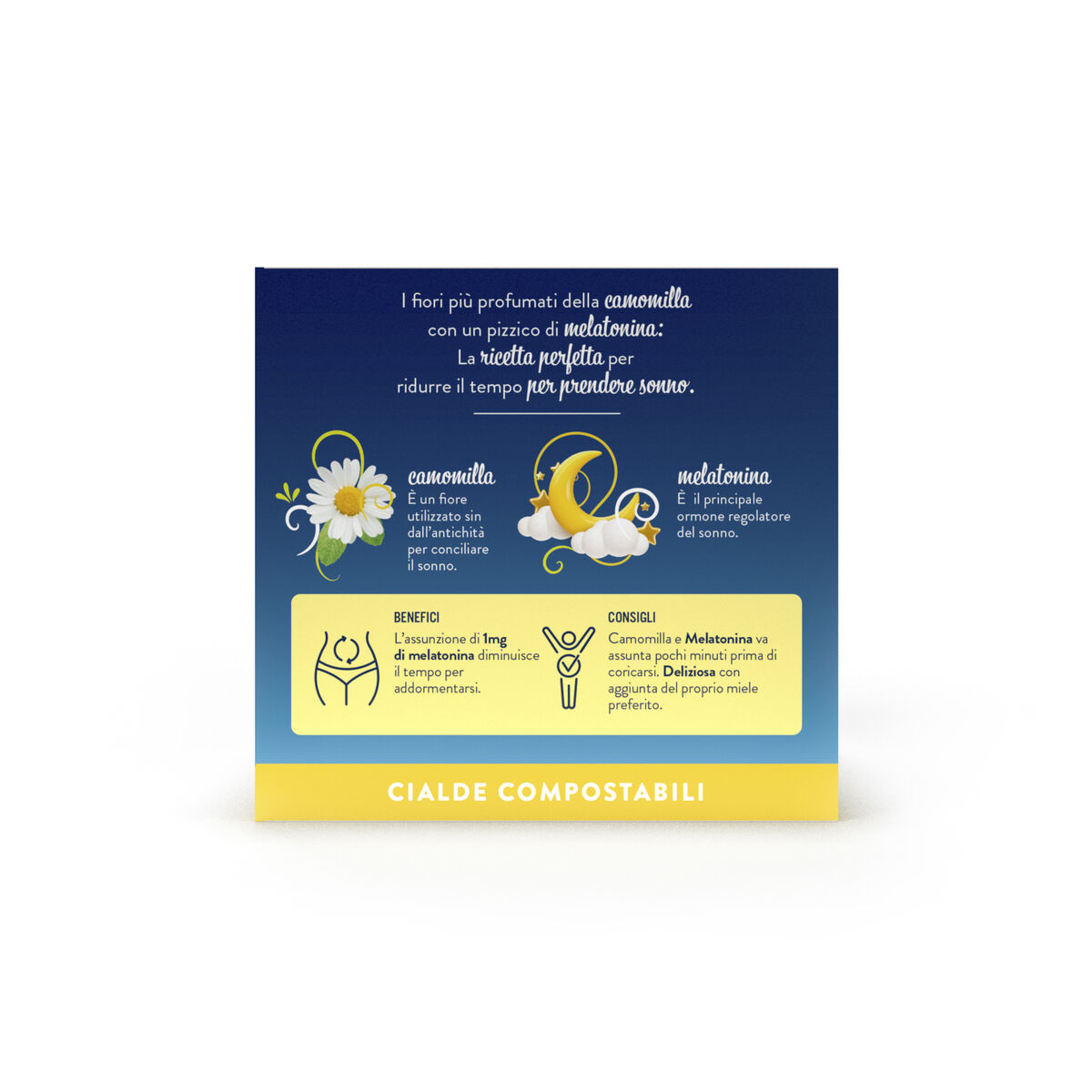 72 Pods Chamomile With Melatonin Caffe' Borbone,