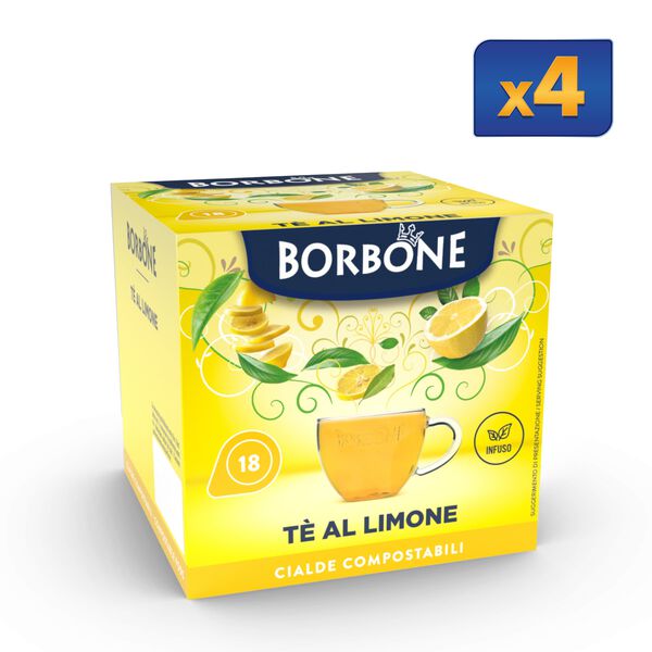72 Lemon Tea Paper Pods Caffè Borbone,