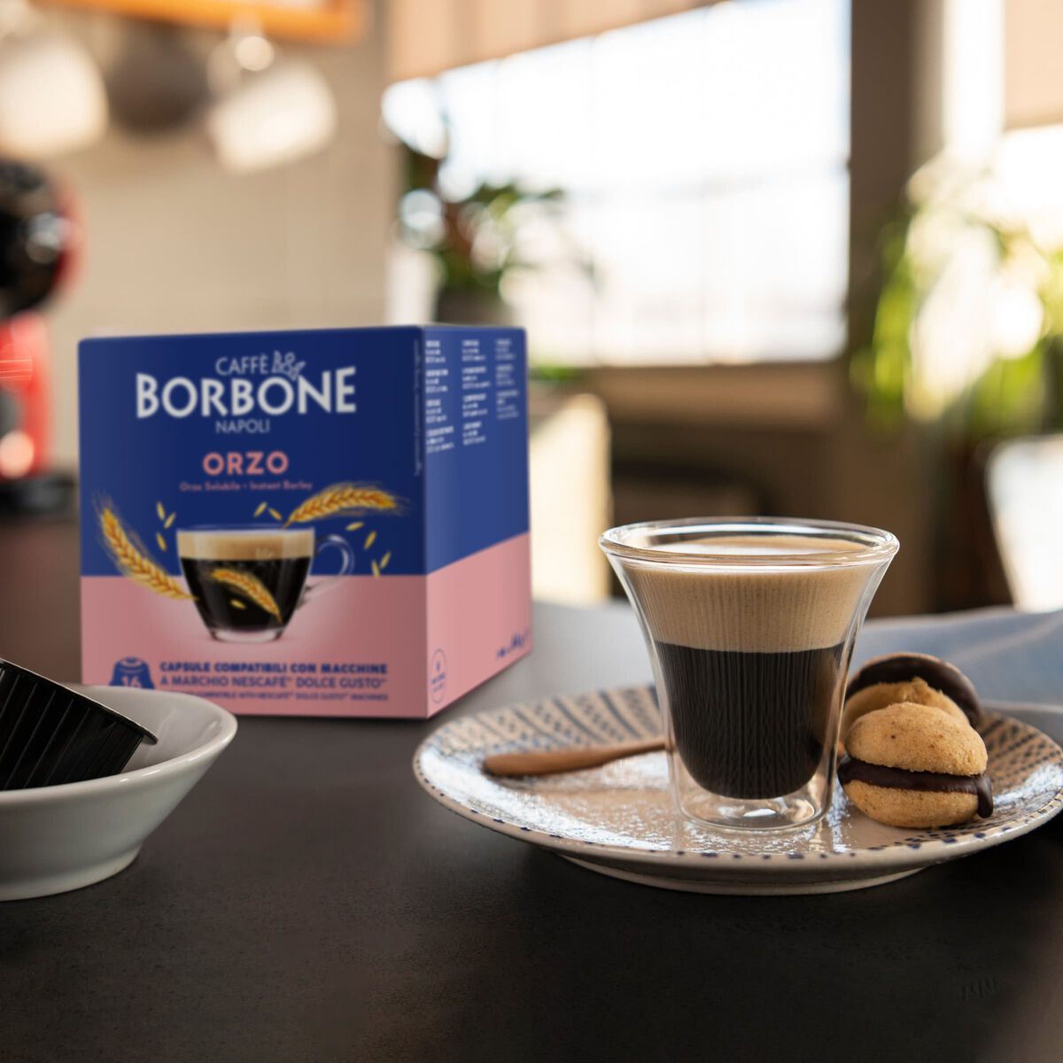 64 Capsules Instant Barley Caffè Borbone,