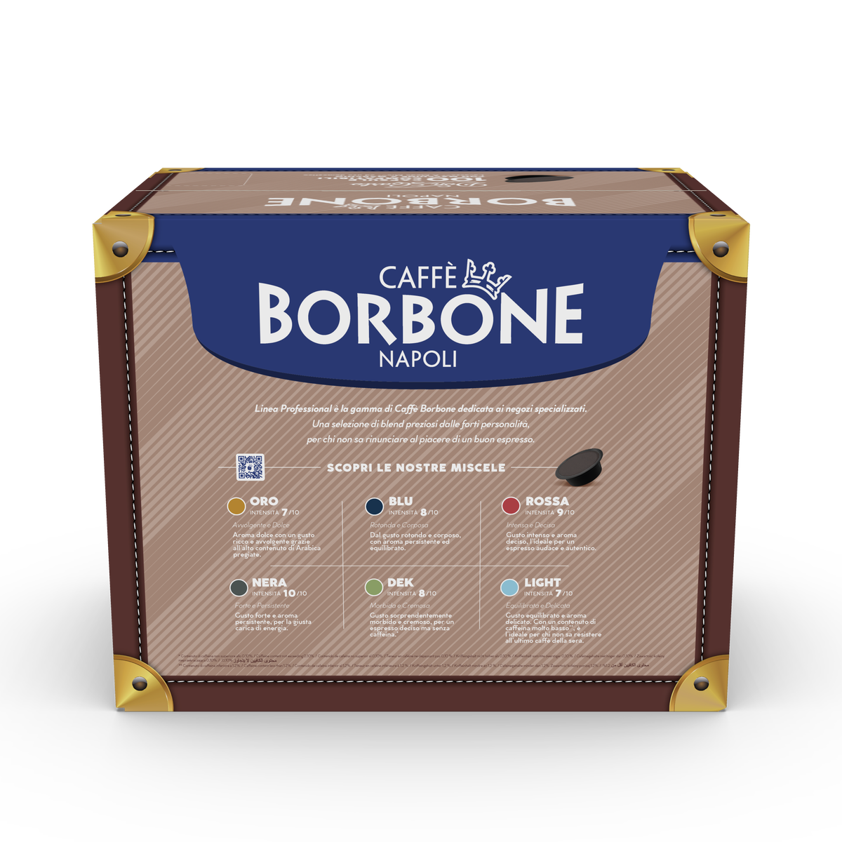 100 BLUE Blend Capsules Compatible Borbone Don Carlo,