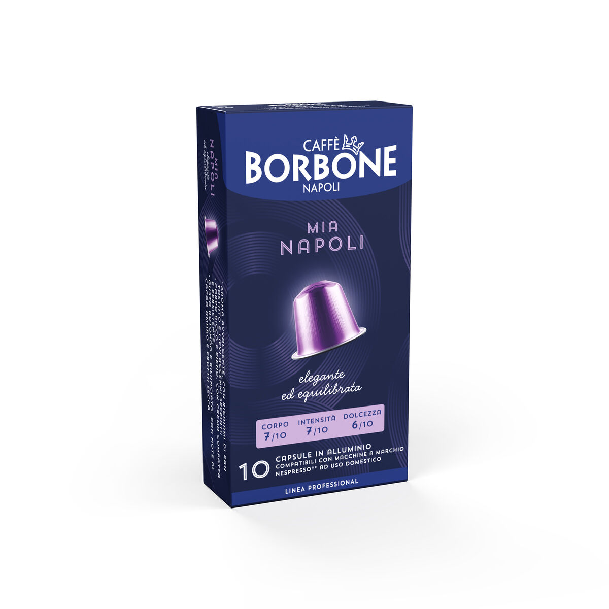 New 100 Aluminum capsules COMPATIBLE with Nespresso®* machines Mia Napoli blend,