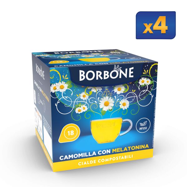 72 Pods Chamomile With Melatonin Caffe' Borbone,