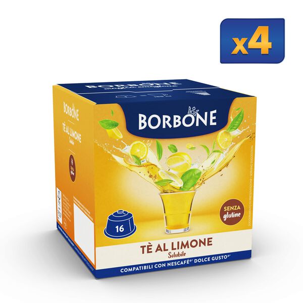 64 Capsules Lemon Tea Flavor Caffè Borbone For Instant Drink,