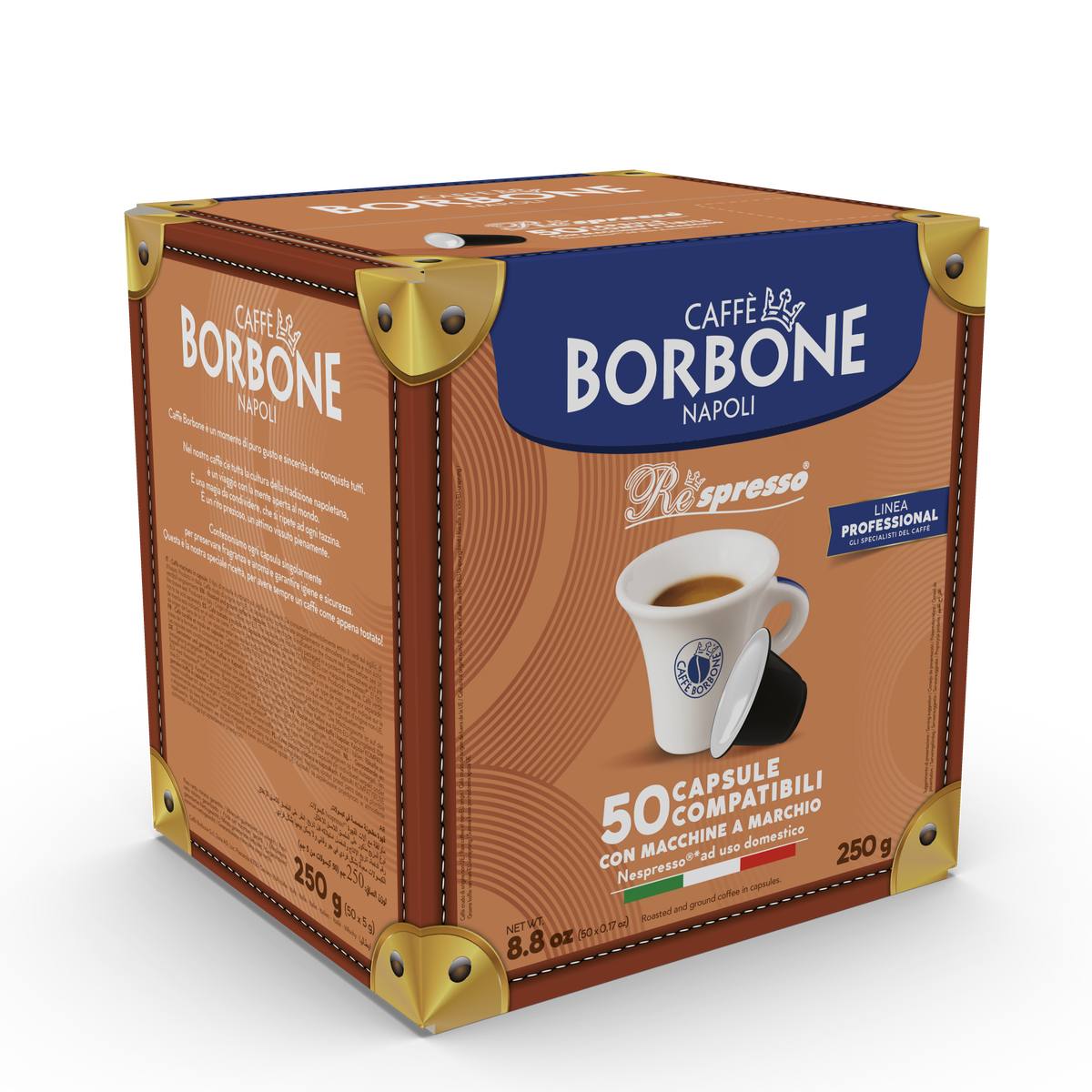 50 Capsules Borbone Compatible with home coffee machines Nespresso®* RED Blend,