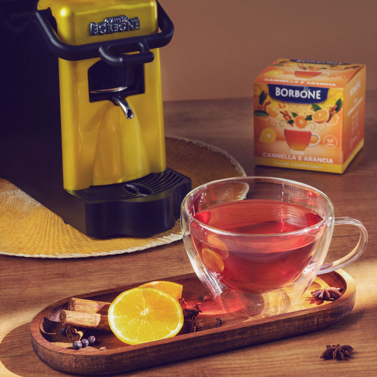 18 PODS BORBONE TEA CINNAMON AND ORANGE,