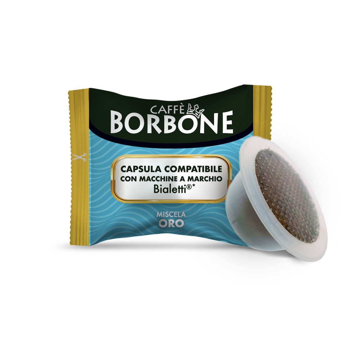 100 cápsulas Borbone Mezcla Oro compatibles con las máquinas de la marca  Bialetti®*