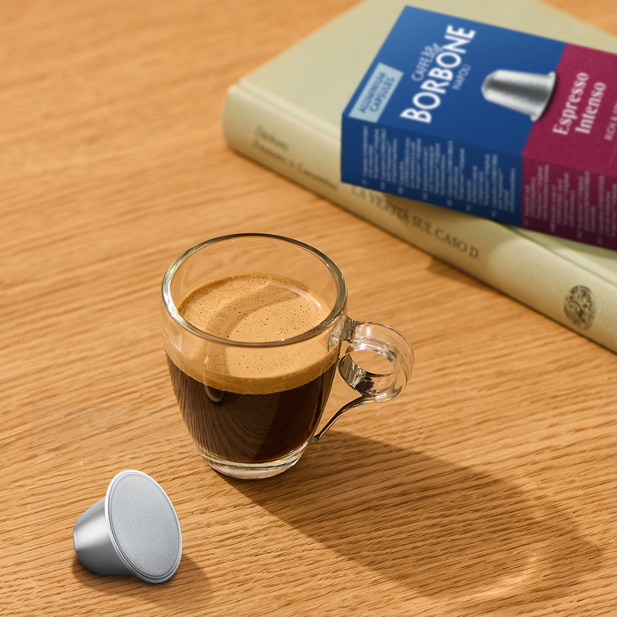 New 100 Aluminum capsules COMPATIBLE with Nespresso®* machines Espresso Intenso blend,