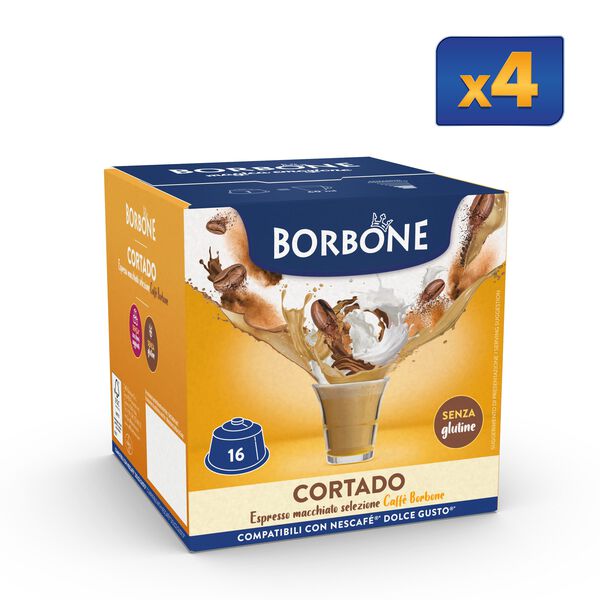 64 Capsules Cortado Caffè Borbone For Coffee Taste Instant Drink,