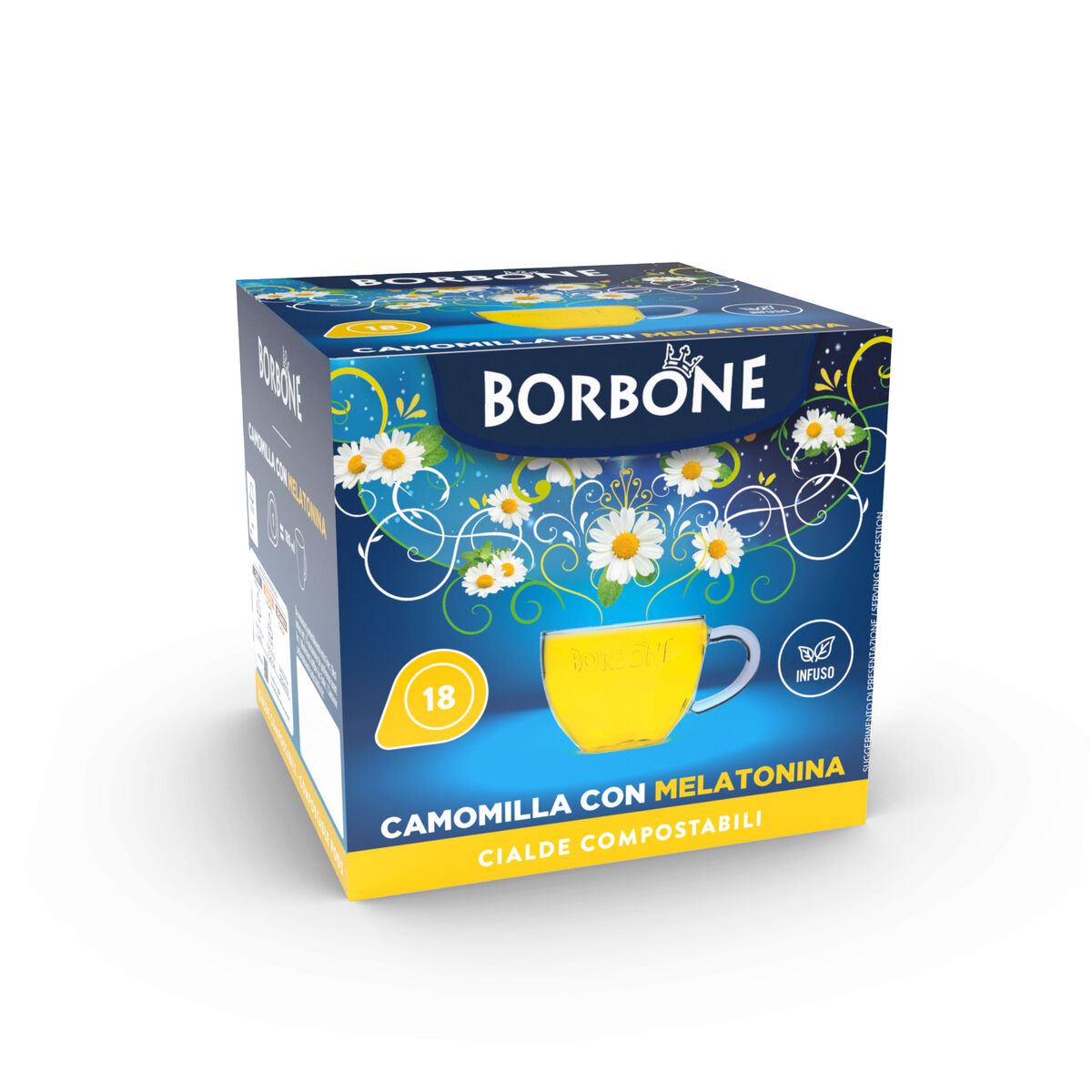 18 MONODOSIS BORBONE PARA MANZANILLA CON MELATONINA,