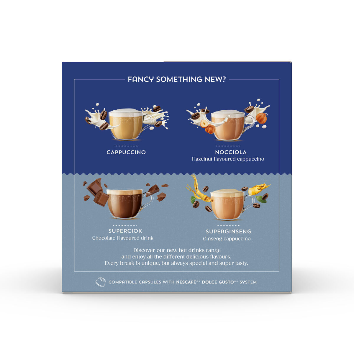 New Capsules Compatible with Nescafè®* Dolce Gusto®* Coffee Machines,