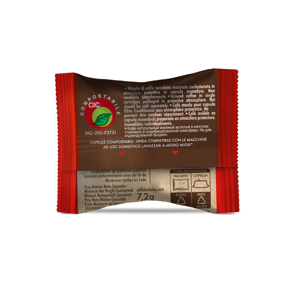 Capsule Borbone COMPOSTABILI Compatibili Don Carlo Miscela ROSSA