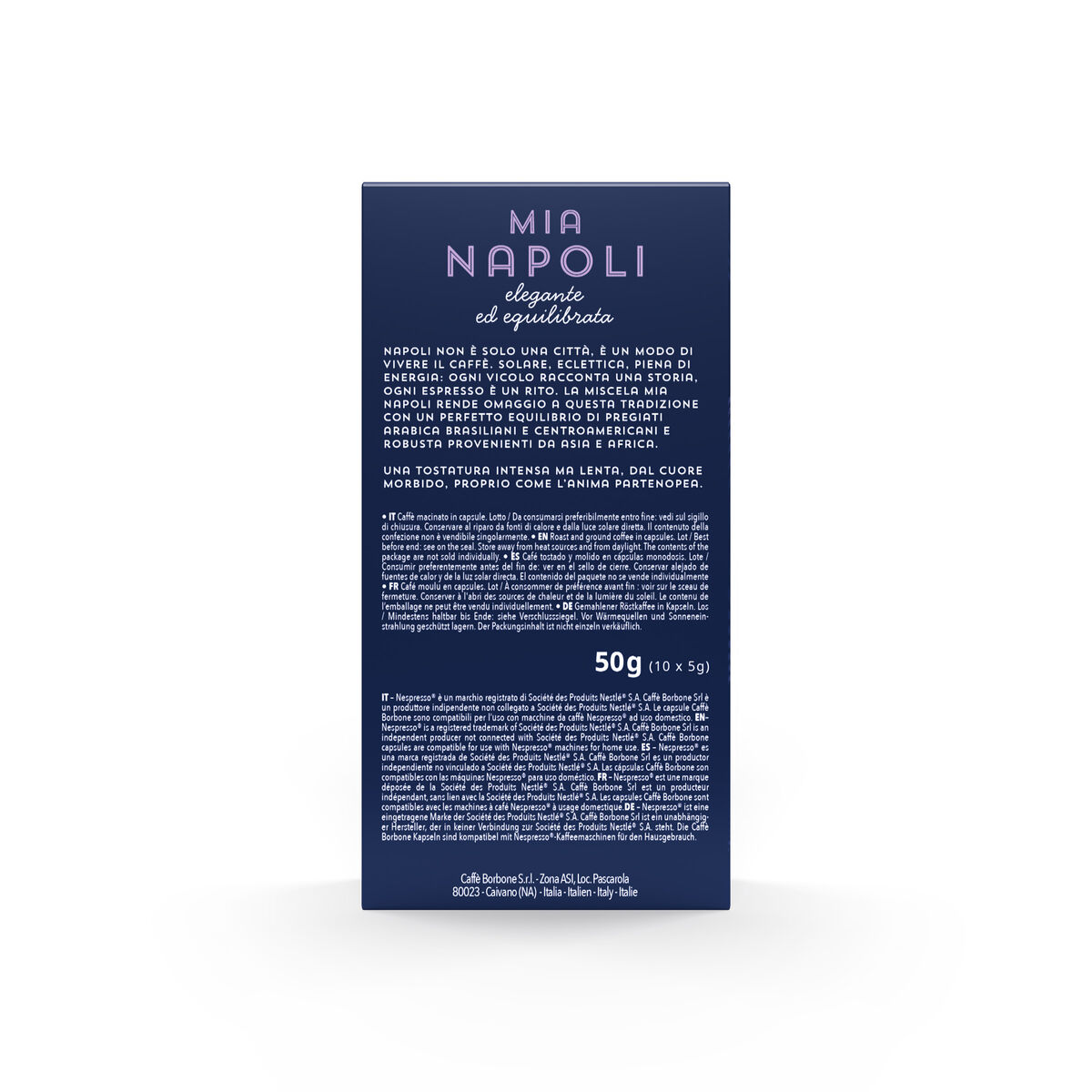 New 100 Aluminum capsules COMPATIBLE with Nespresso®* machines Mia Napoli blend,