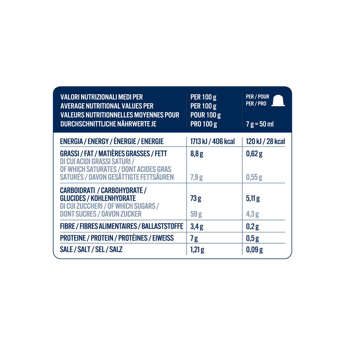 10 Capsules Borbone For Soluble Beverage BISCOTTINO,