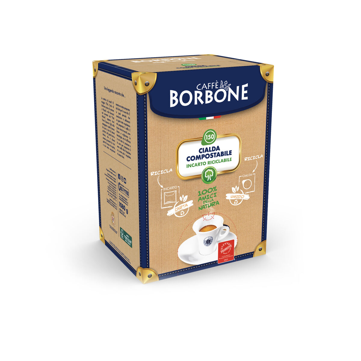 Borbone - Oro Café Crème - 100 dosettes E.S.E. portions 44mm