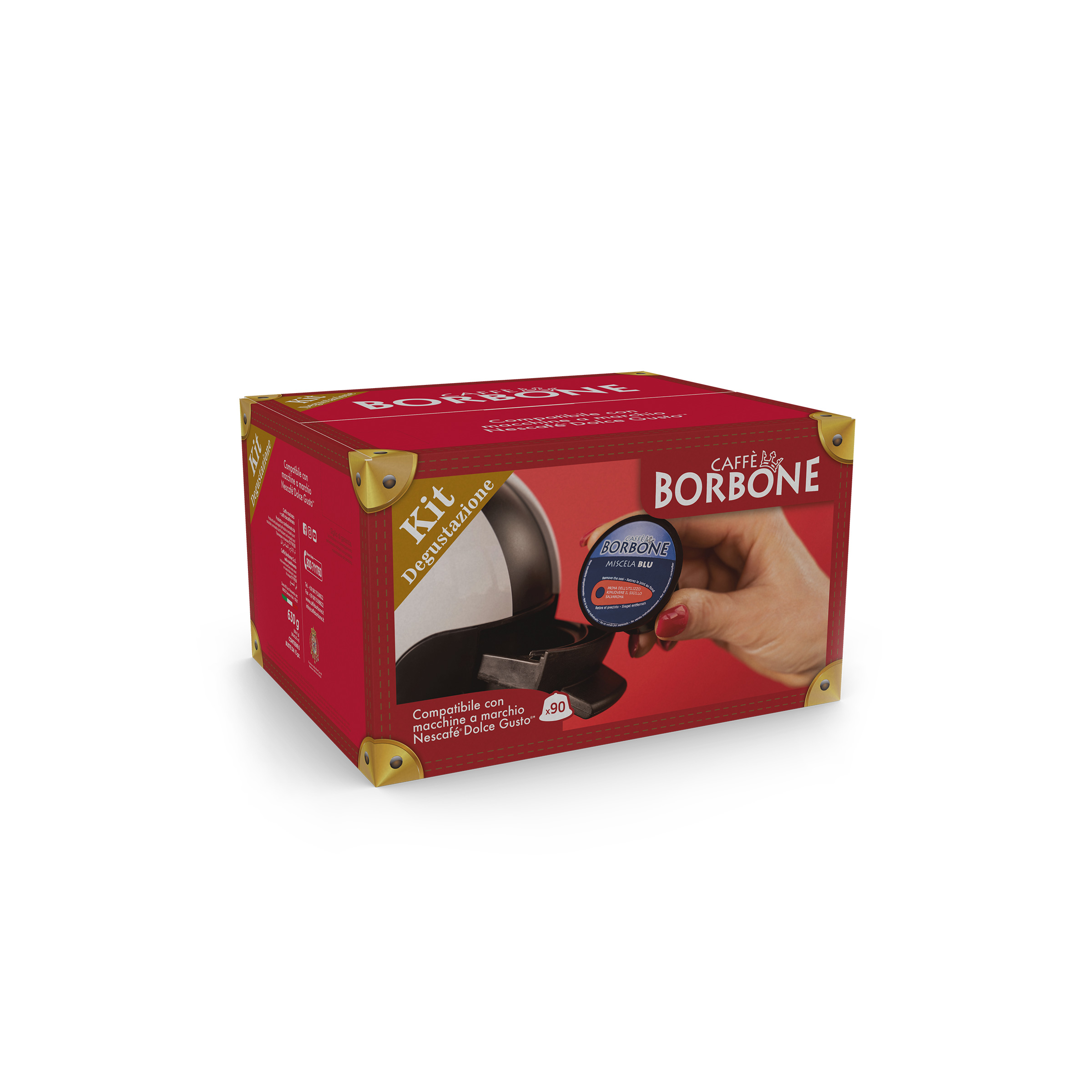 Kit Degustazione miscele miste 90 Capsule Borbone Compatibili con macchine da caffè Nescafè®* Dolce Gusto®* - - 90