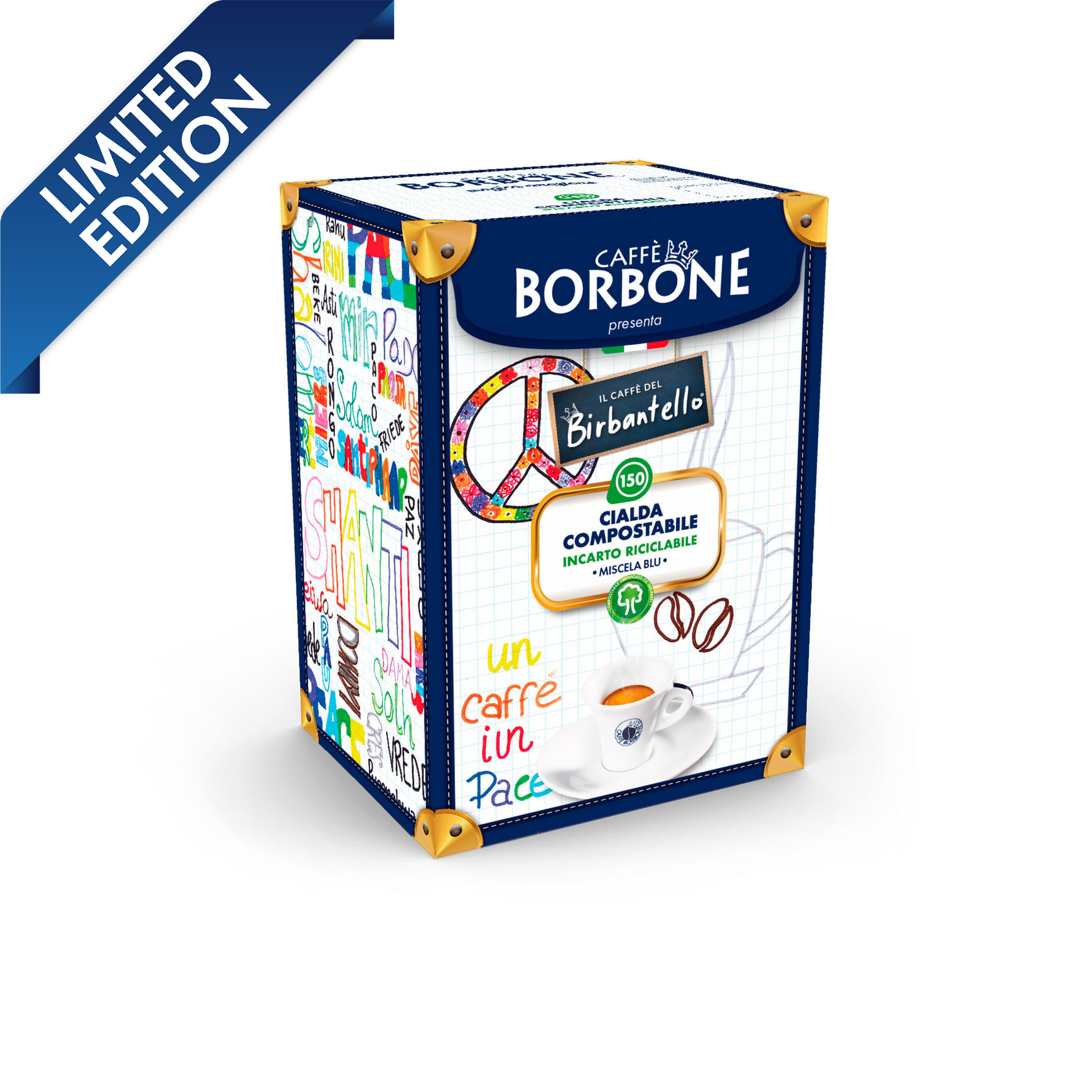 Caffè del Birbantello - 150 Cialde Caffè Borbone Miscela BLU - - 150