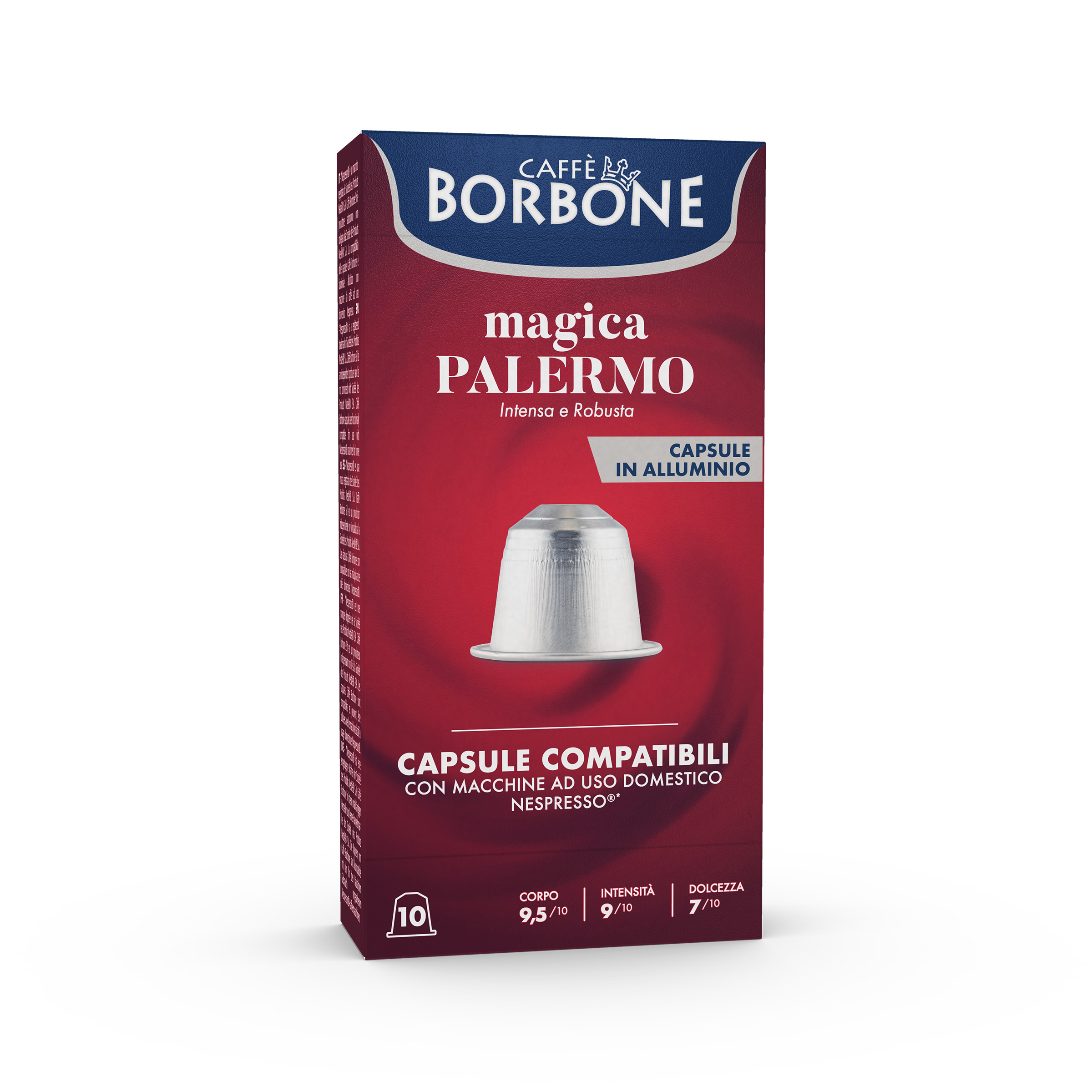100 Capsule in Alluminio COMPATIBILI con macchine Nespresso®* Miscela MAGICA PALERMO - - 100