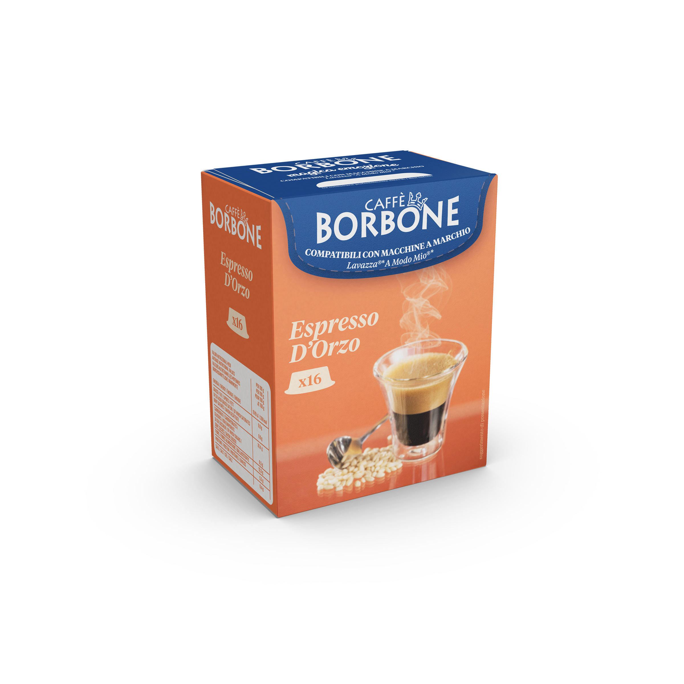 16 Capsule Borbone Compatibili ESPRESSO D'ORZO - - 16