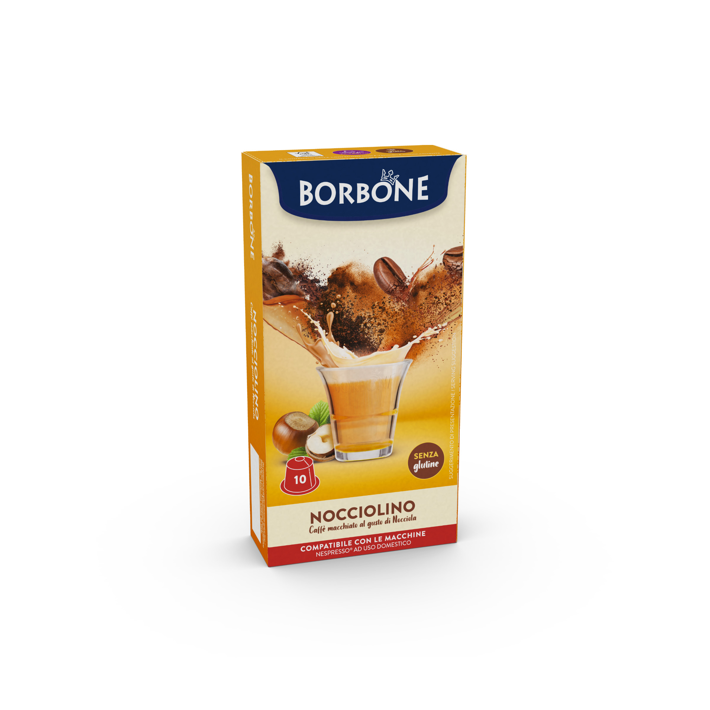 10 Capsule Borbone Per Bevanda Solubile NOCCIOLINO - - 10